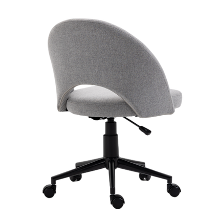 Fabric Office Chair Computer Upholstered Swivel Home Desk Chair  Grey
