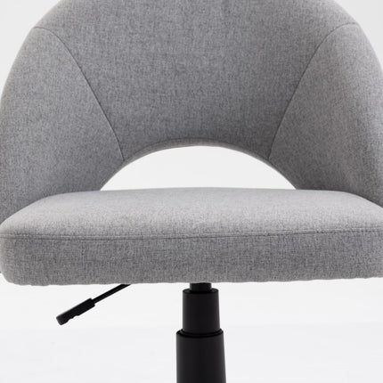 Fabric Office Chair Computer Upholstered Swivel Home Desk Chair  Grey