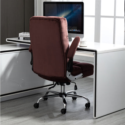 Velvet Home Ergonomic Swivel Adjustable Tilt Angle and Flip-up Arms Office Chair