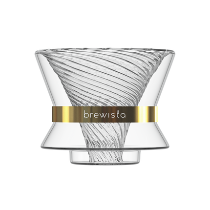 Brewista Tornado Duo Double Wall Glass Coffee Dripper Pour Over Coffee Filter BV4058TDG