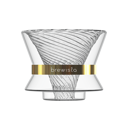 Brewista Tornado Duo Double Wall Glass Coffee Dripper Pour Over Coffee Filter BV4058TDG