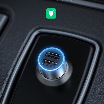 UGREEN Dual USB-A 24W Car Charger (Grey) - 50592