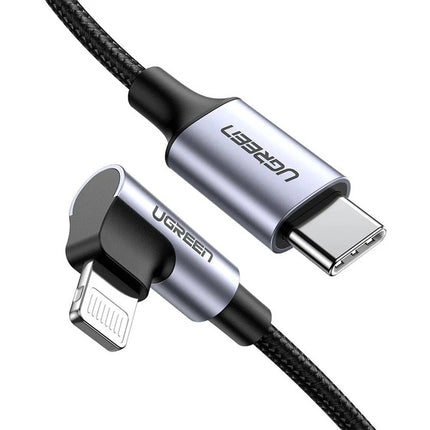 UGREEN 90 Degree Angle USB-C Cable 1m (Black) - 60763