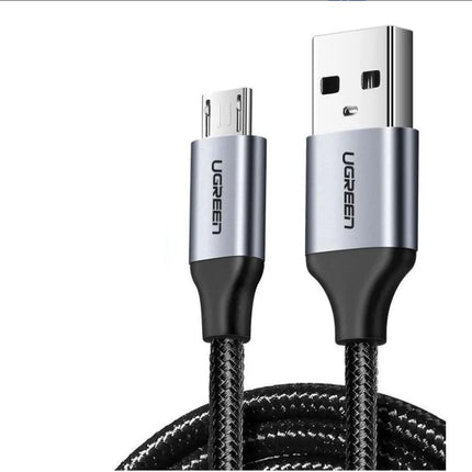 UGREEN USB-A to Micro USB Cable 2m (Aluminium case, Black) - 60148