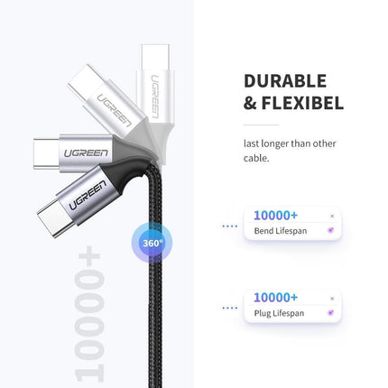 UGREEN USB-C to USB-C M/M Cable 1m (60W Fast Charging) - 50150