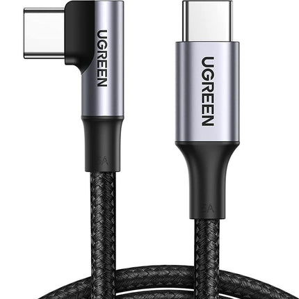 UGREEN USB-C to 90 Degree Angle USB-C M/M 5A Data Cable 1m - 70643