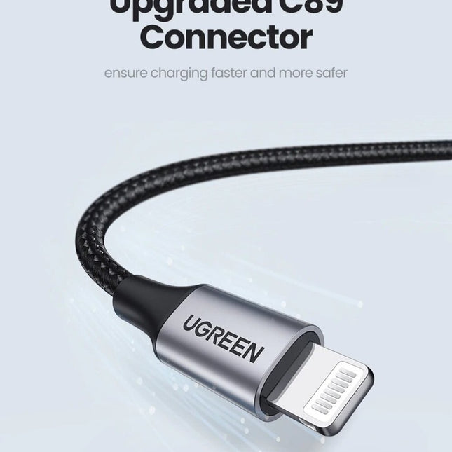 UGREEN USB-A to  Cable 1m (Aluminium case, Silver) - 60161