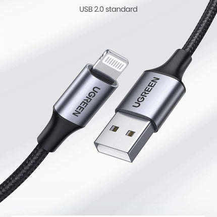 UGREEN USB-A to  Cable 1m (Aluminium case, Silver) - 60161