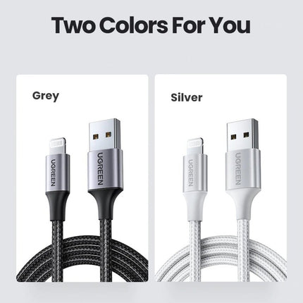UGREEN USB-A to  Cable 1m (Aluminium case, Silver) - 60161