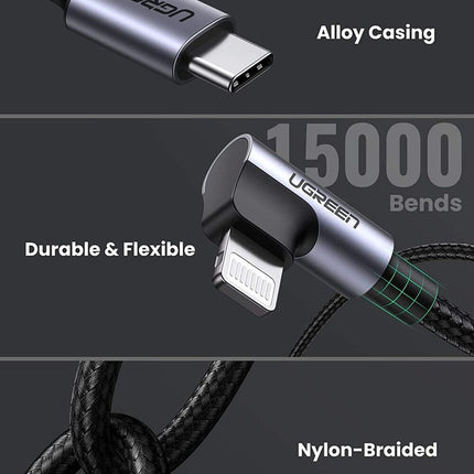 UGREEN Angled USB Type-C 2.0 Cable 2M - 60765