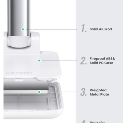 UGREEN Multi-Angle Height Adjustable Phone Desktop Stand (White) - 20434