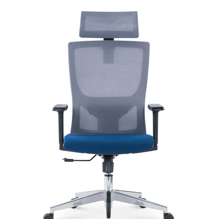 EKKIO Ava - Office Chair (Grey & Blue) EK-OC-102-SQ