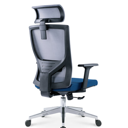 EKKIO Ava - Office Chair (Grey & Blue) EK-OC-102-SQ