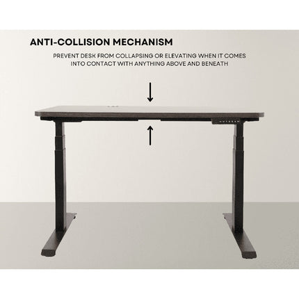 EKKIO Adjustable Desk Riser Frame - Two Leg Stand (Black) EK-DRF-100-NT