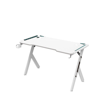 EKKIO RGB Gaming Desk Y Shape White 140cm EK-GD-104-AL