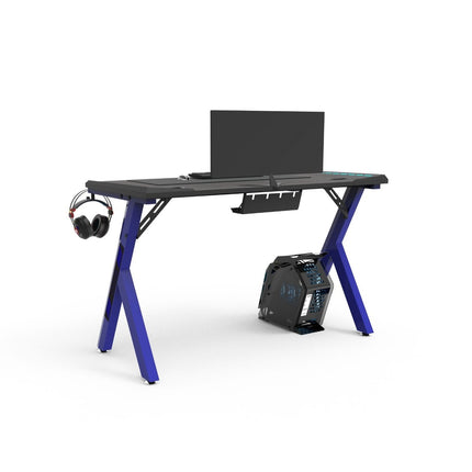 EKKIO RGB Gaming Desk Y Shape Blue 140cm EK-GD-103-AL