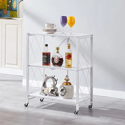 EKKIO Foldable Storage Shelf 3 Tier (White)