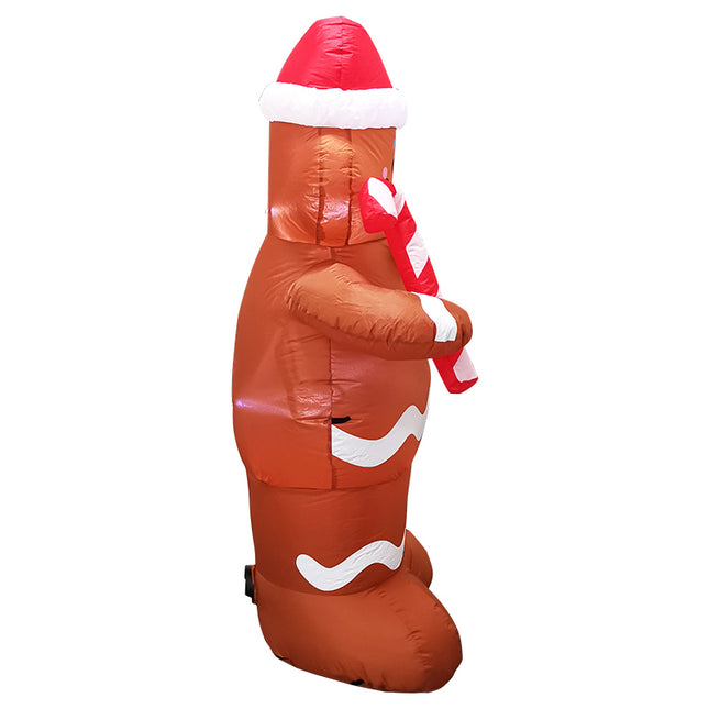 Festiss 1.5m Gingerbread Man Christmas Inflatable with LED FS-INF-06