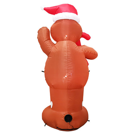 Festiss 1.5m Gingerbread Man Christmas Inflatable with LED FS-INF-06