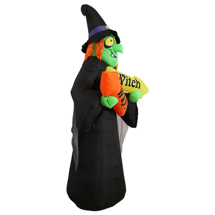 Festiss 2.4m Witch Way Halloween Inflatable with LED FS-INF-17