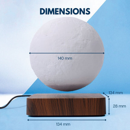 GOMINIMO Magnetic Levitating Moon Light Brown Base GO-MLP-101-HCNT