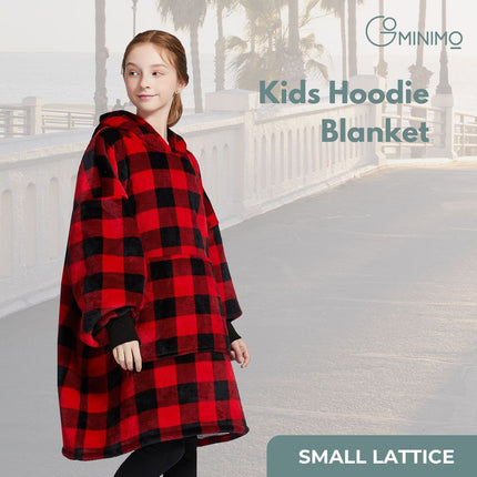 GOMINIMO Hoodie Blanket Kids Small Lattice GO-HB-121-AYS