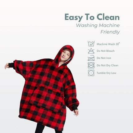 GOMINIMO Hoodie Blanket Kids Small Lattice GO-HB-121-AYS