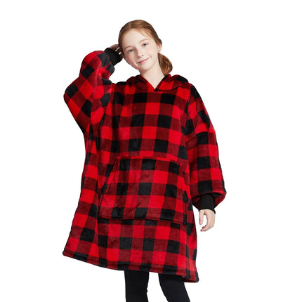 GOMINIMO Hoodie Blanket Kids Small Lattice GO-HB-121-AYS