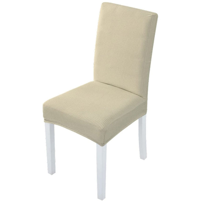 GOMINIMO 6pcs Dining Chair Slipcovers/ Protective Covers (Ivory) GO-DCS-101-RDT