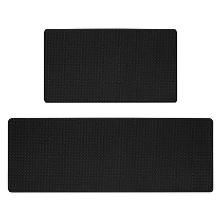 GOMINIMO PVC Kitchen Mat 2pcs Set Black GO-MT-100-DA
