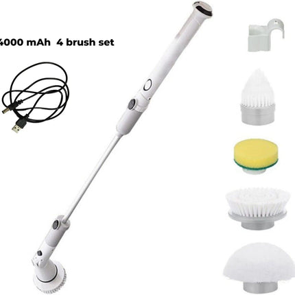 GOMINIMO Electric Spinning Scrubber 4000 mAh 4 Brush Set GO-CB-105-BD
