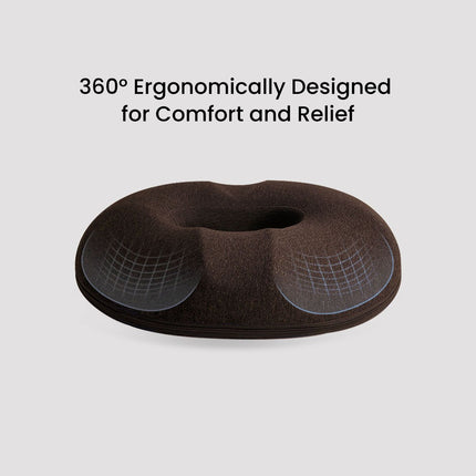 GOMINIMO Memory Foam Seat O Shape Brown