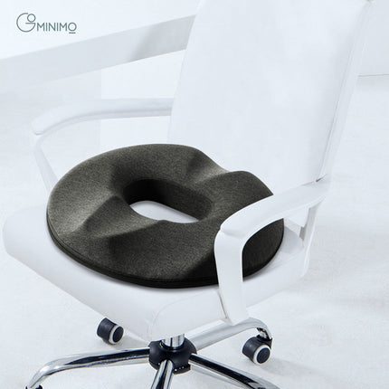 GOMINIMO Memory Foam Seat O Shape Black