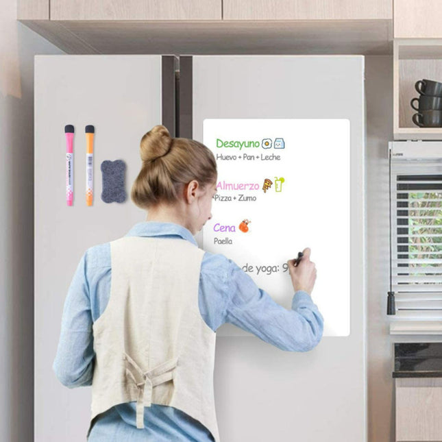 GOMINIMO Dry Erase Board for Fridge Magnetic Whiteboard 43X30cm GO-PW-101-WC
