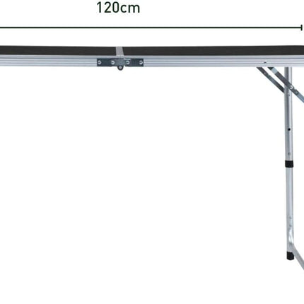 KILIROO Camping Table 120cm Black (With 4 Chair) KR-CT-105-CU
