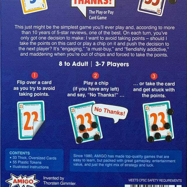 Mayfair Games No Thanks