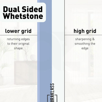 Miraklass Sharpening Stone Set (1000/6000 Grit) MK-WS-101-RL