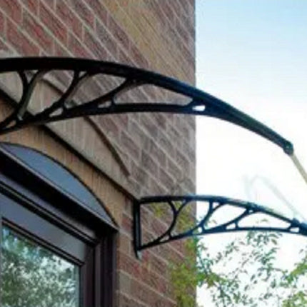 NOVEDEN Window Door Awning Canopy Outdoor UV Patio Rain Cover Clear White 1M X 2.4M Type 1 NE-AG-101-SU