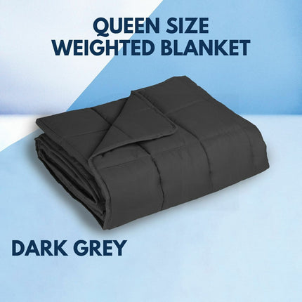 GOMINIMO Polyester Queen Size Weighted Blanket (Dark Grey 5kg) HM-WB-108-DJ