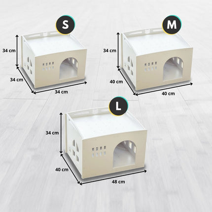 Floofi Box House White (S) - PT-PH-191-GF