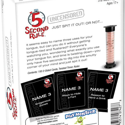 5 Second Rule Uncensored Board Game
