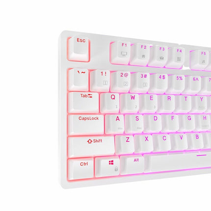 Royal Kludge RK92 Tri Mode Bluetooth RGB Hot Swappable Mechanical Keyboard White (Brown Switch)