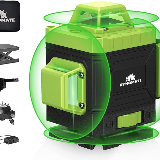 RYNOMATE Laser Level Green Light 16 Lines RNM-LL-100-LL
