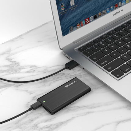 Simplecom SE515 Tool-Free NVMe/SATA Dual Protocol M.2 SSD to USB 3.2 Gen 2 Type C Enclosure