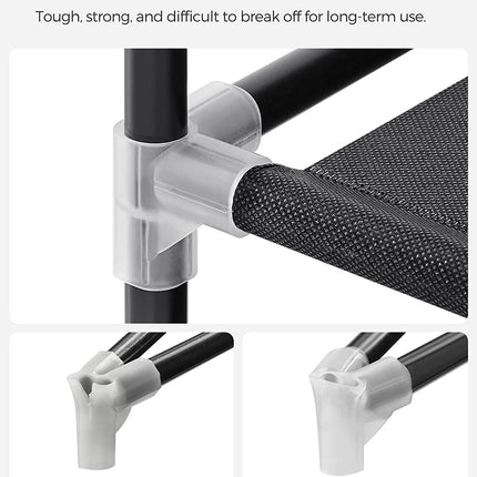 SONGMICS Non-Woven Fabric Wardrobe Bedroom Furniture Storage Black LSF03H