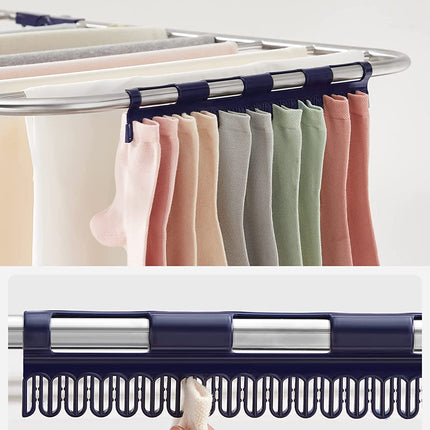 SONGMICS Foldable 2-Level Clothes Airer