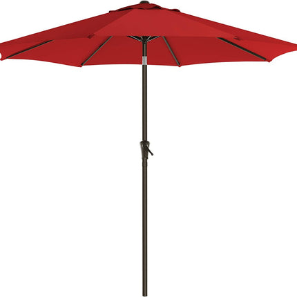 SONGMICS 2.7m Patio Outdoor Table Umbrella Red