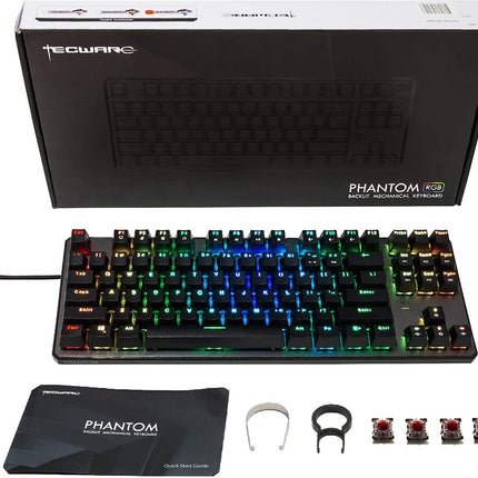 Tecware Phantom RGB TKL Mechanical Keyboard Red Switch TWKB-P87ZORD
