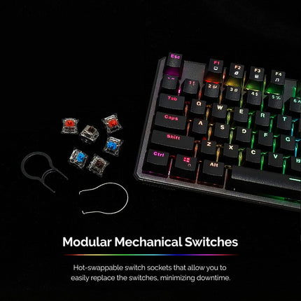 Tecware Phantom RGB TKL Mechanical Keyboard Red Switch TWKB-P87ZORD