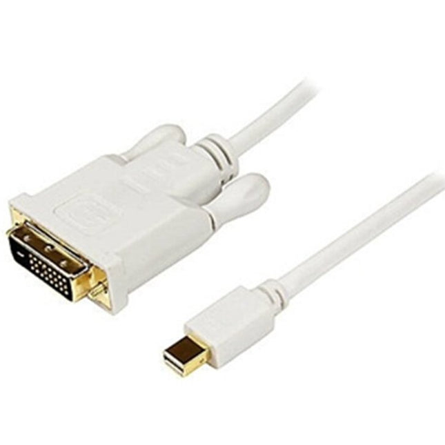 VCOM Mini Display Port M/DVI (24+1) Male Adapter Cable (White) - CG618-1.8
